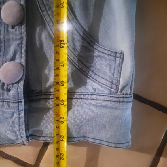 Mike & Chris Women's Denim Jacket (Rare) Light Blue Wash - Size L - Picture 12 of 14